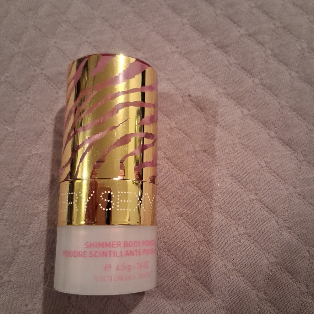 Victoria's Secret Shimmer Body Powder - Gold & Pink Zebra Stick